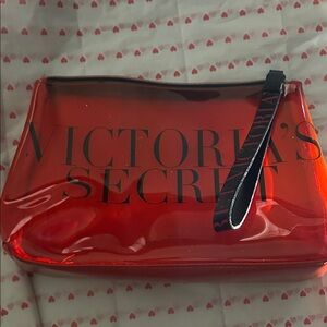 Victoria's Secret Glossy Red Cosmetic Case